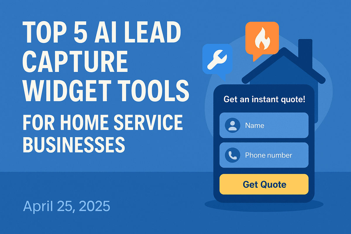 Top 5 AI Lead Capture Widget Tools for Home Service Businesses