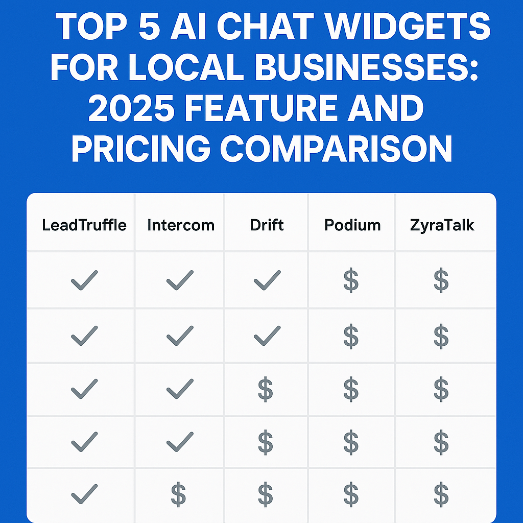 Top 5 AI Chat Widgets for Local Businesses: 2025 Feature and Pricing Comparison